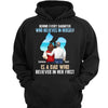 Behind Every Daughter Is Her Dad Personalized Hoodie Sweatshirt