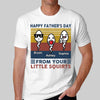 Retro Little Squirts Cute Kids Happy Father‘s Day Gift Personalized Shirt