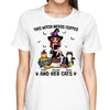 This Pretty Witch Loves Coffee And Her Cats Personalized Shirt