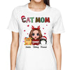 Christmas Pattern Doll Cat Mom Personalized Shirt