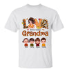 Fall Season Love Being Called Grandma Doll Personalized Shirt