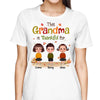 This Grandma Is Thankful Doll Grandkids Thanksgiving Gift Personalized Shirt