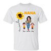 Sunflower Pretty Woman Standing Love Is Being Called Grandma Personalized Shirt