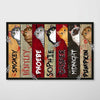 Halloween Cats Face Personalized Horizontal Poster