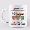 All I Need Coffee And Cats Catpuccino Personalized Mug