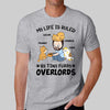 Life Ruled By Tiny Furry Overlords Chibi Man & Cat Personalized Shirt