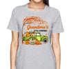 Fall Season Green Truck Under Tree Personalized Shirt