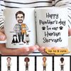 Happy Pawther‘s Day Caricature Cat Dad Personalized Mug