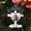 Always With You Memorial Angel Wings Custom Photo Personalized Acrylic Keepsake Ornament