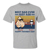 Best Dad Ever Little Cute Kids Personalized Shirt