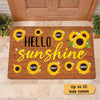 Sunflower Hello Sunshine Grandma Grandpa Grandparents Welcome Personalized Doormat
