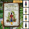 Gardening Girl Find Her Soul Personalized Metal Sign