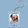 Custom Photo & Song Keepsake Personalized Acrylic Keychain