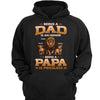 Being Papa Priceless Lion Grandpa Personalized Hoodie Sweatshirt