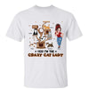 Crazy Cat Lady Pretty Woman Fluffy Cat Tree Personalized Shirt