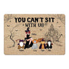 You Can‘t Sit With Us Cat Mom Halloween Personalized Doormat