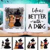 Life Is Better With Dogs Halloween Personalized Mug