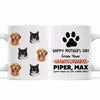 Happy Mother‘s Day From Your Cats Dogs Grandcats Granddogs Custom Pet Picture Personalized Mug