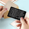 You Are My Always & Forever Gift For Him, Gift For Her, Wallet Keepsake Metal Wallet Card