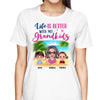 Life Is Better With Grandkids Doll Grandma At The Beach Personalized Shirt
