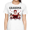Halloween Roses Lady Costume Grandma Mom Auntie With Grandkids Personalized Shirt