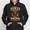 Being Papa Priceless Lion Grandpa Personalized Hoodie Sweatshirt