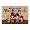 Welcome To Our Pumpkin Patch Family Personalized Doormat