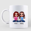 Besties Sisters Friends Heartstrings Personalized Mug