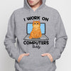 Cats Work On Computer Personalized Shirt