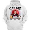 Halloween Cat Dad Cat Dadcula & Fluffy Cat Personalized Shirt