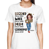 Legend Wife Mom Grandma Leopard Personalized Shirt, Gift For Grandma, For Mom