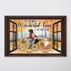 Window Fall Season Cat Mom Cycling Personalized Poster