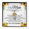 To My Mom Mother‘s Day Gift For Mom Sunflower Pendant Necklace