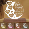 Hearts Children Names Gift For Mom Personalized Custom Shape LED Night Light