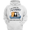 Cats On Sofa Cats Make Me Happy Personalized Shirt