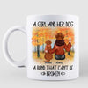 A Girl And Her Dog A Bond That Can‘t Be Broken Fall Season Personalized Mug