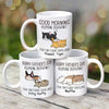 Good Morning Happy Father‘s Day Human Servant Sleeping Cats Personalized Mug