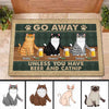 Unless You Have Beer And Catnip Personalized Doormat