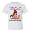 Girl Love Coffee Cats Leopard Personalized Shirt