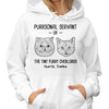 Purrsonal Servant Of Cat Head Outline Personalized Shirt