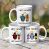 Like Father Like Daughter Back View Mountain View Personalized Mug