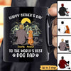 Happy Father‘s Day Best Dog Dad Back View Personalized Black Mug