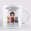 Happy Father‘s Day Doll Dog Dad Personalized Mug