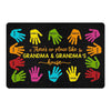 Hand Prints No Place Like Grandparents House Personalized Doormat