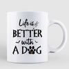 Life Is Better With Dogs Halloween Personalized Mug