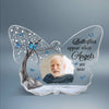 Always With You Memorial Personalized Photo Acrylic Butterfly Plaque