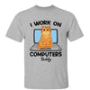 Cats Work On Computer Personalized Shirt