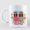 Besties Love You To The Beach Best Friend Summer Gift Personalized Mug