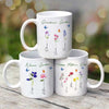 Family Birth Months Flowers Personalized Mug