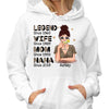 Legend Wife Mom Grandma Leopard Shirt Cocktail Girl Personalized Hoodie Sweatshirt